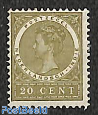 20c olive green, Stamp out of set