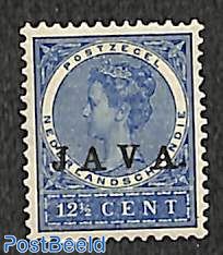 12.5c, JAVA Overprint, Stamp out of set