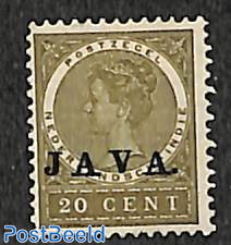 20c, JAVA, Stamp out of set