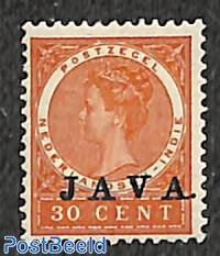 30c, JAVA Overprint, Stamp out of set