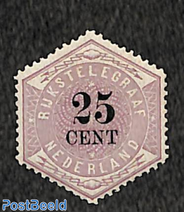 25c, Telegram, Stamp out of set