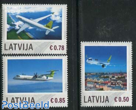 Personal stamps, Aviation 3v