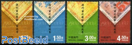 100 Years Banknotes in Macau 4v