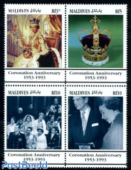 Elizabeth coronation anniversary 4v [+]