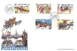 Classic postcards 5v