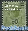 50c on 60c, Stamp out of set