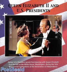 Queen Elizabeth II with pres. Ford s/s