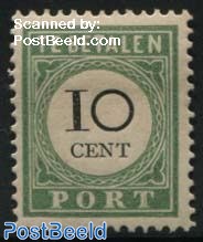 10c, Type I, Stamp out of set