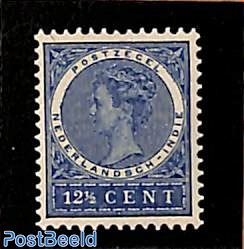 12.5c blue, Stamp out of set