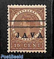 15c with lines, Stamp out of set