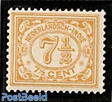 7.5c, Yellowbrown, Stamp out of set