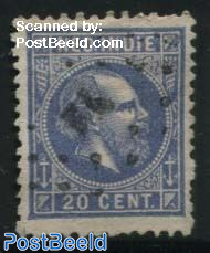 20c ultramarin, perf. 11.5:12, Stamp out of set