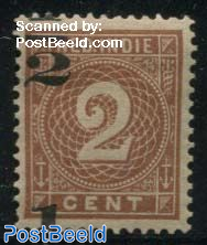 1/2c strongly moved and divided overprint