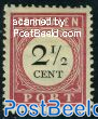2.5c, Postage due, Stamp out of set