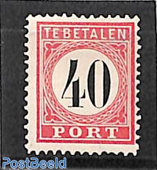 40c, Postage due, perf. 12.5:12, type II, Stamp out of set