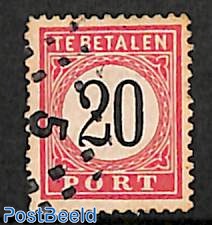 20c postage due, perf. 12.5:12, Type I, Stamp out of set