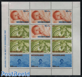 Child welfare s/s (12+8c stamp printed in raster 100)
