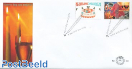 Greeting stamps 2v FDC