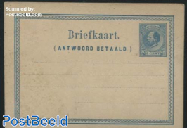 Reply Paid Postcard 5+5c (1st address line 86.5mm)