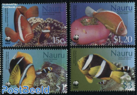 WWF, sea anemones & fish 4v