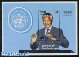 50 years U.N.O. s/s, Nelson Mandela