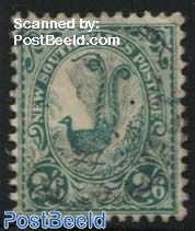 2/6Sh, WM NSW, Stamp out of set