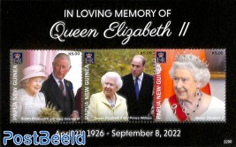 In loving memory of Queen Elizabeth II 3v m/s