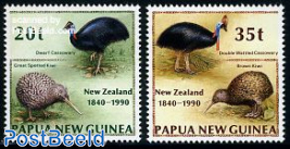 Birds, 150 years New Zealand 2v