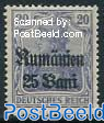 German Occupation, 25b on 20Pf, Stamp out of set