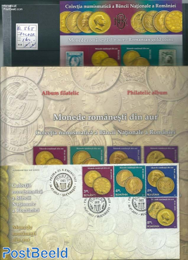 Gold coins special folder with s/s