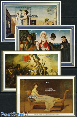 Belgica, Philexfrance, paintings 4 s/s