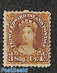 Prince Edward, 4.5p, Without gum
