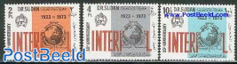 50 years Interpol 3v