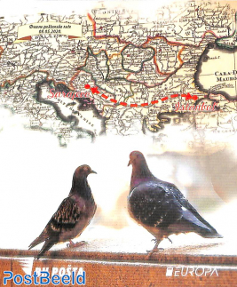 Europa, old postal roads booklet