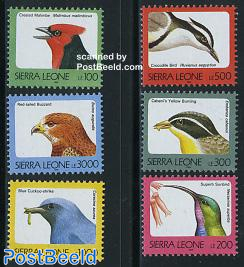 Definitives, birds 6v (with year 1996)