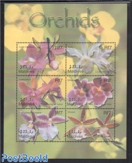 Orchids 6v m/s /Laelia Gouldiana