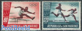 Olympic stamp exposition 2v