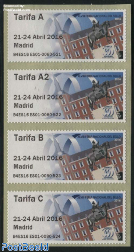 Automat Stamps, Stamp Day 4v s-a