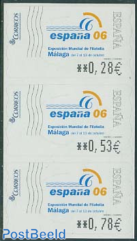 Espana 06 3v automat stamps s-a