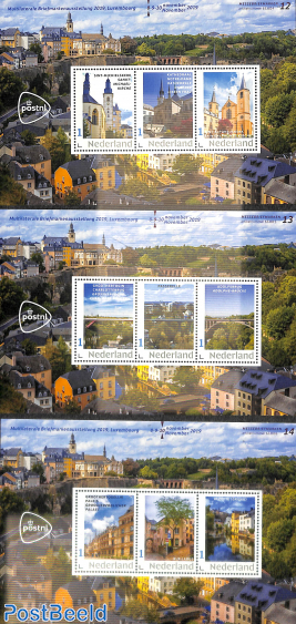 Multilateral stamp expo Luxembourg 3 s/s