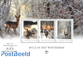 Rien Poortvliet, Wild in het winterbos 3v m/s