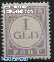1GLD, Postage due, Stamp out of set