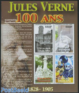 Jules Verne death centenary 4v m/s