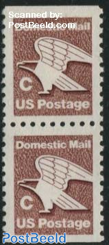 Small C stamp booklet pair