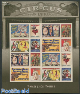Vintage Circus Posters m/s, imperforated