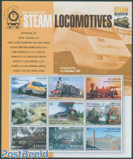 Bequia, Steam locomotives 9v m/s, British rail APT