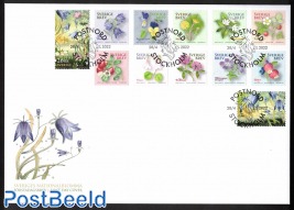 Flowers 10v s-a in booklet