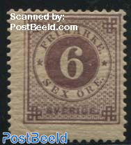 6o Redviolet, Stamp out of set