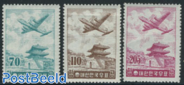 Airmail 3v, without WM