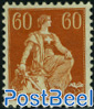 60c, Normal faserpaper, Stamp out of set